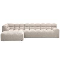 Ecksofa Allure Naturfarben S: 165x324cm - Schwarz/Naturfarben, Design, Kunststoff/Textil (165/324cm) - Livetastic