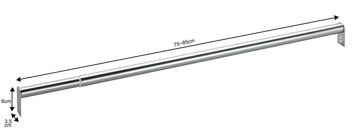 Drog Za Obešanje Oblek Multi 75, Kromirano - barve kroma, Trend, kovina (85/6/4cm)