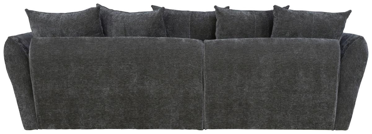 Ugaona Garnitura Cammellio - crna/grafitno siva, Moderno, tekstil (296/75-95/189cm) - Mömax