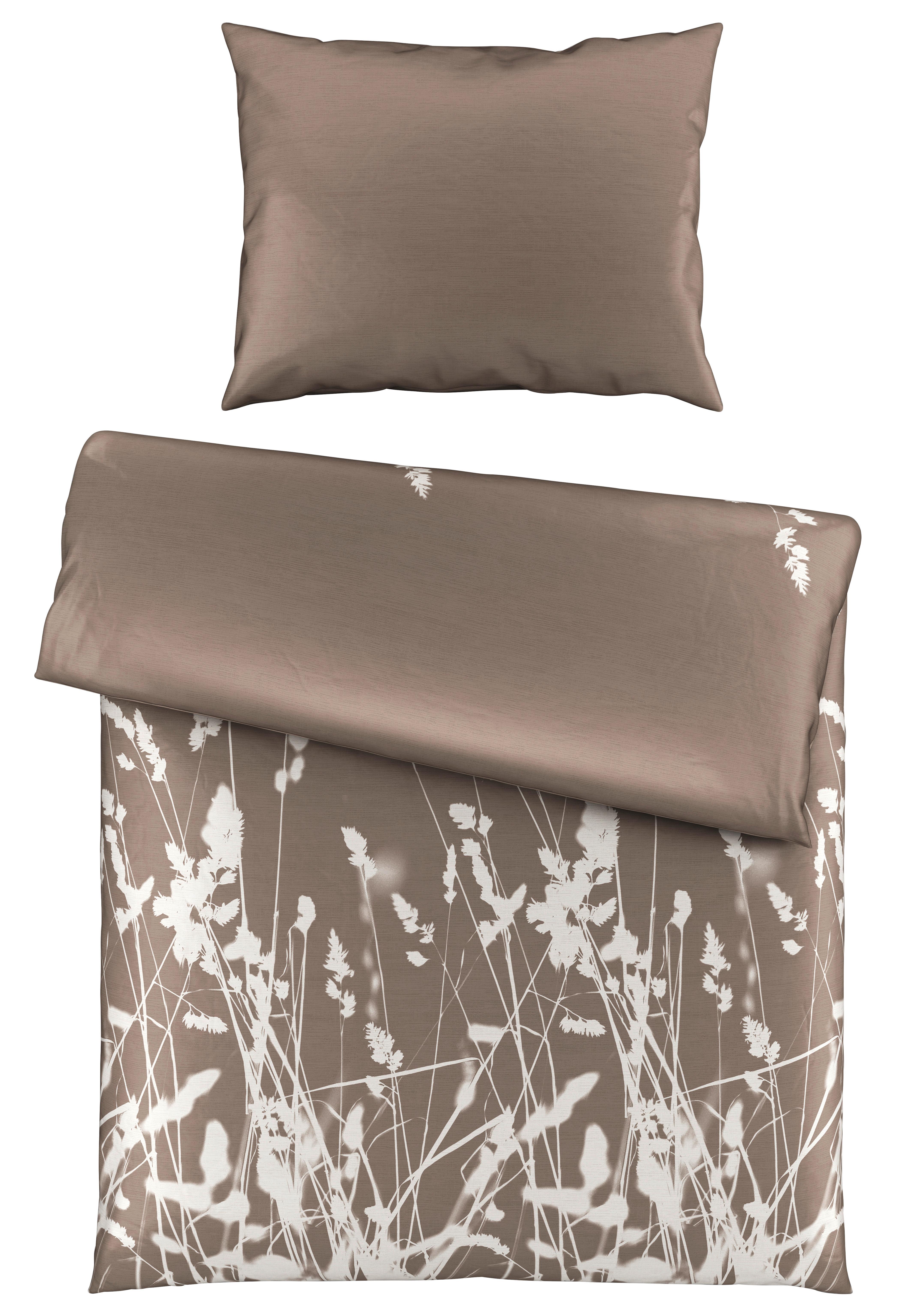 Bettwäscheset Emilia - Taupe, Natur, Textil (160/210cm) - Modern Living
