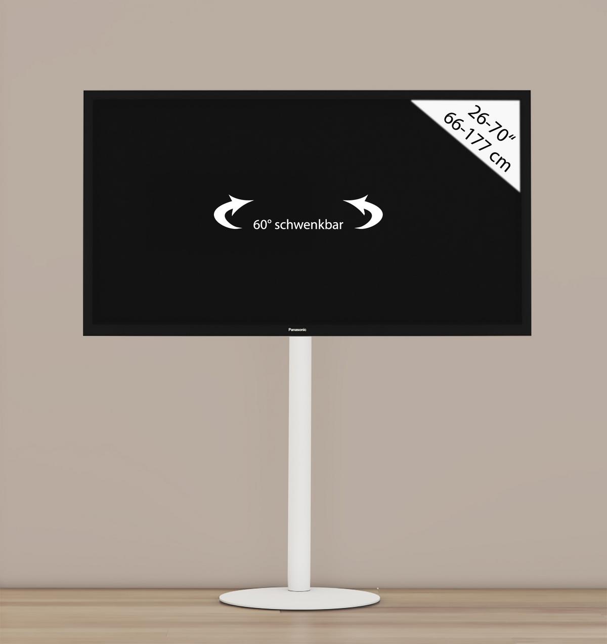 Stojalo Za Tv Cirla, Bela - bela, Basics, kovina (45/100/45cm) - MID.YOU