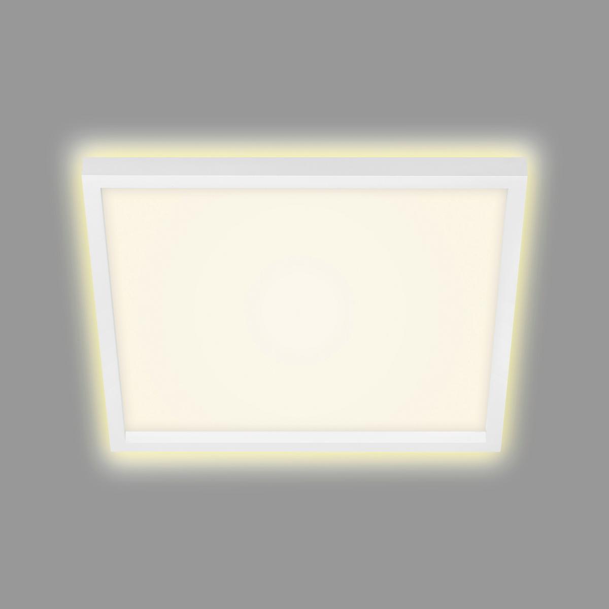 LED-Deckenleuchte Cadre Weiß max. 22 Watt - Weiß, Basics, Kunststoff (42,2/42,2/4cm)