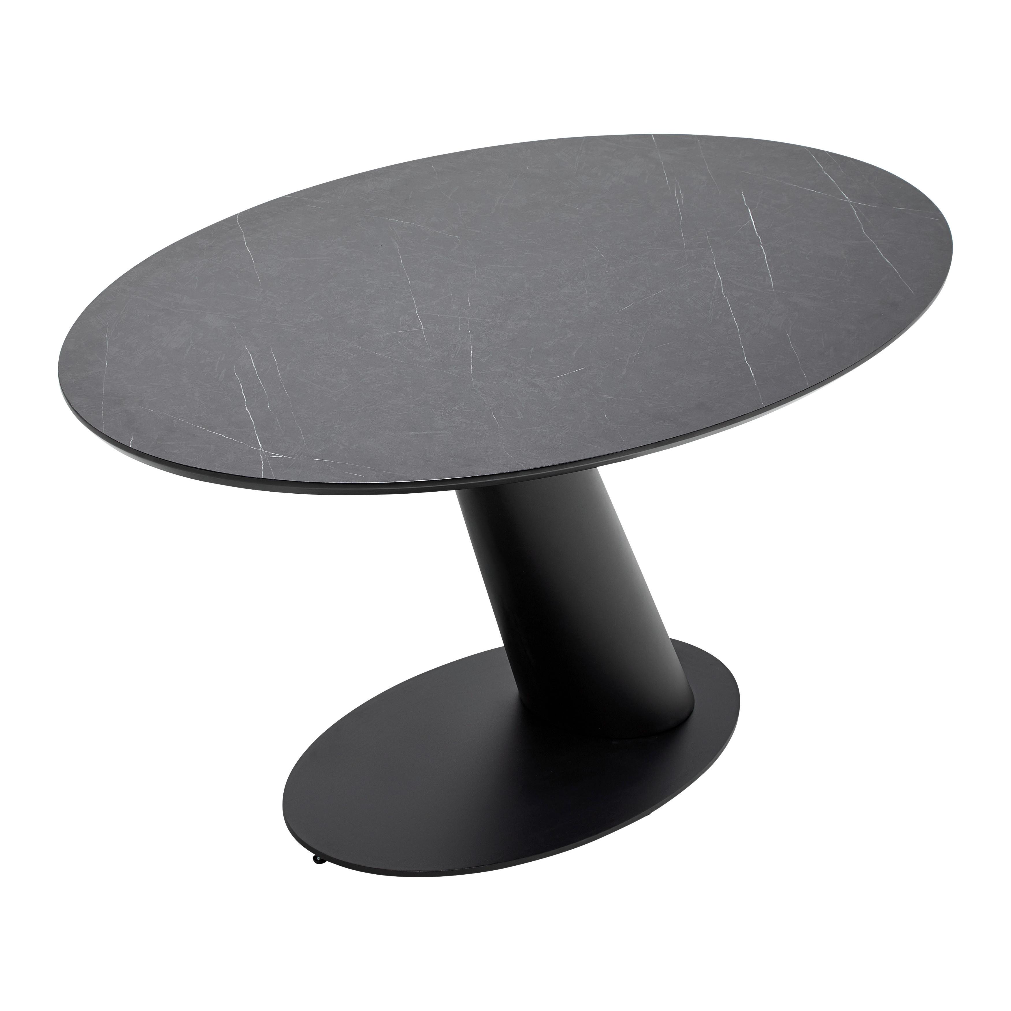 MATBORD STEVEN - svart, Design, metall/trämaterial (160/76/95cm) - Mömax