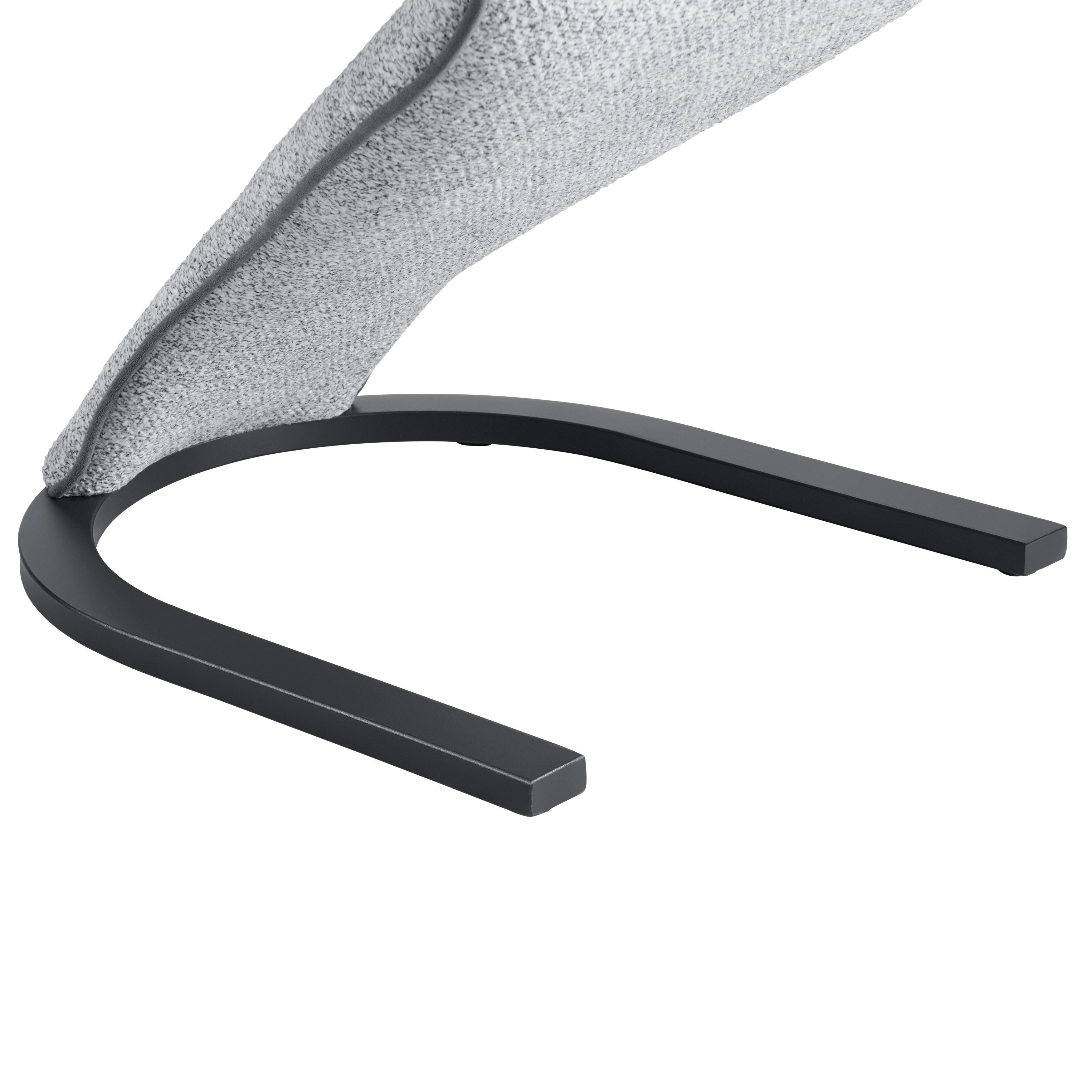 SVIKTSTOL GLORIA - grå/svart, Modern, metall/trä (47,5/85,5/63cm) - Mömax