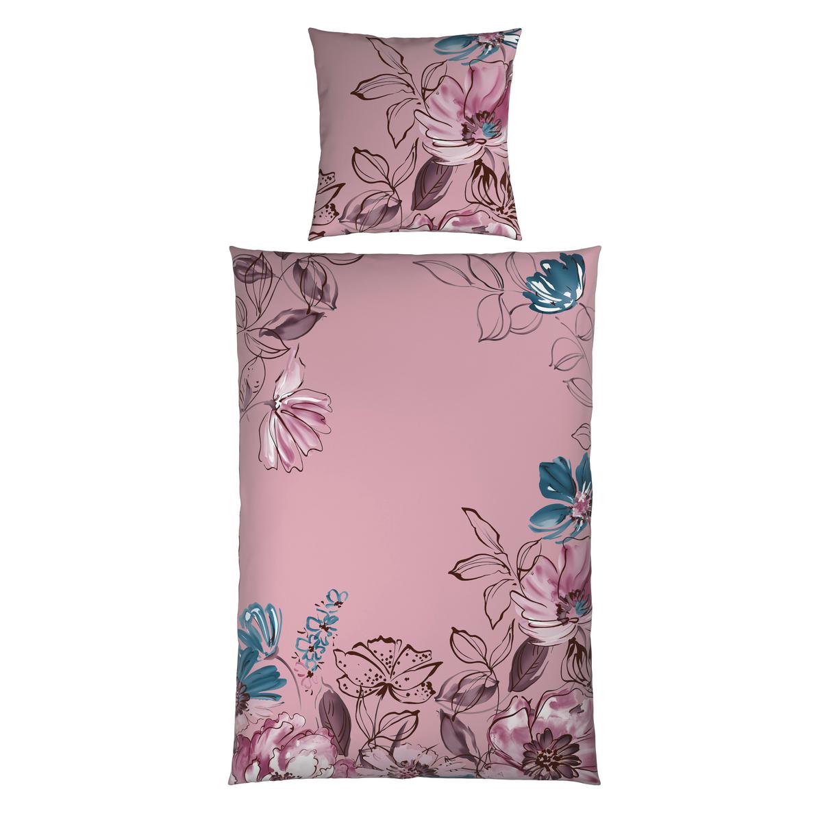 Bettwäsche Toulon XL Mauve ca. 155x220cm - Mauve, MODERN, Textil (155/220cm) - Mömax