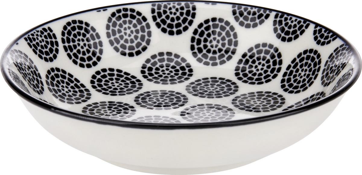 Tál Shiva - fekete/fehér, Lifestyle, kerámia (9,5/2cm) - Modern Living