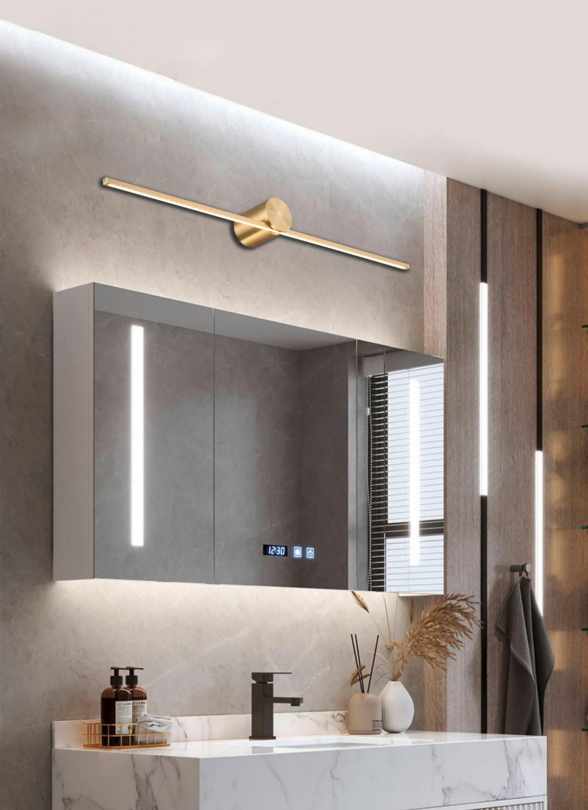 Wandleuchte Lp-777/1w L Gd Modern Slim - Goldfarben, Design, Metall (5.5/60/7cm)