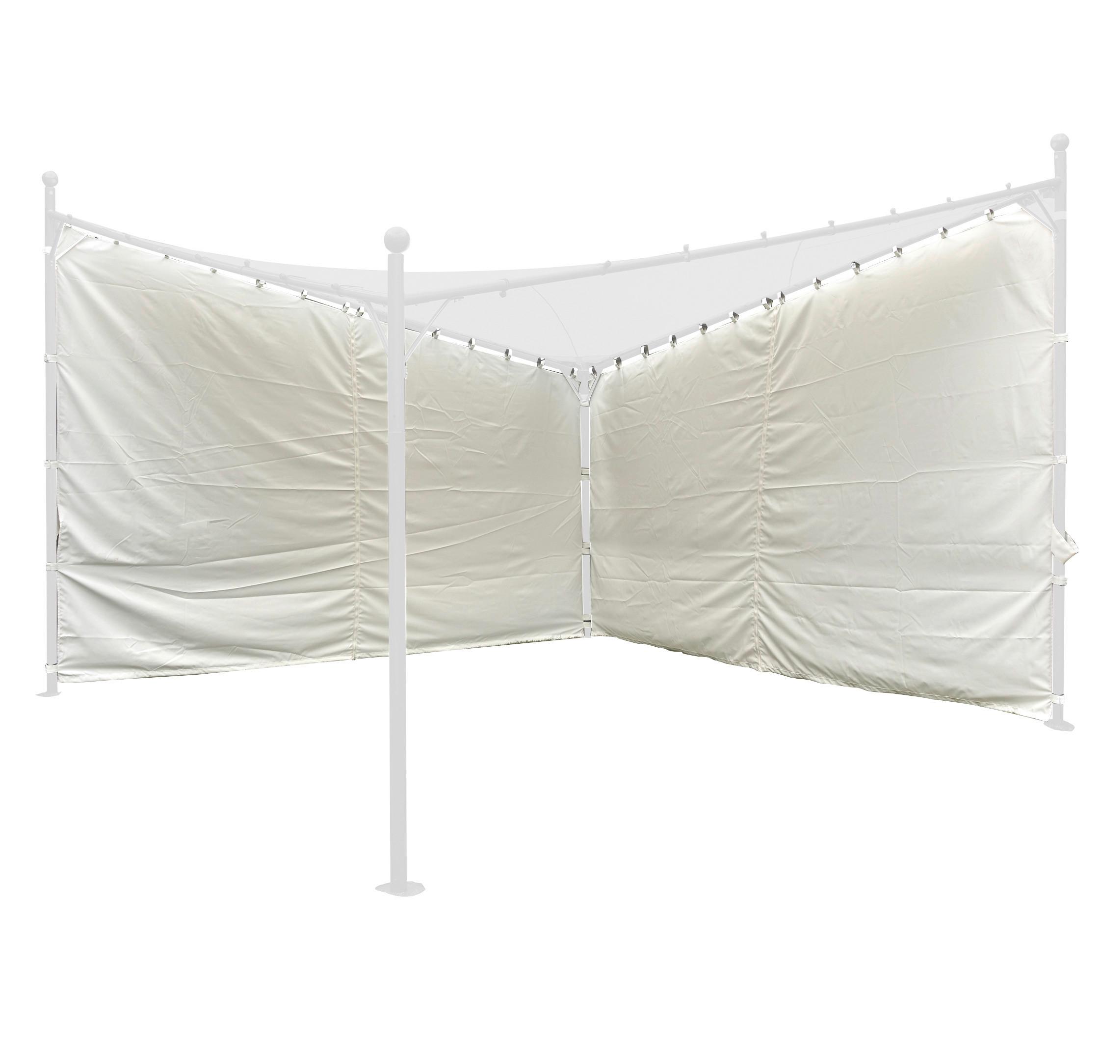 Seitenteile Berlino 400x256cm H56782 - Weiß, KONVENTIONELL, Textil (400/256cm) - Siena Garden