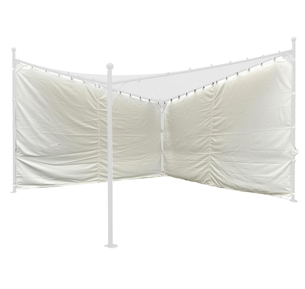 Seitenteile Berlino 400x256cm H56782 - Weiß, KONVENTIONELL, Textil (400/256cm) - Siena Garden