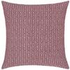 Zierkissen Dobby Raute in Rot/Weiß ca. 45x45cm - Rot/Weiß (45/45cm) - Premium Living