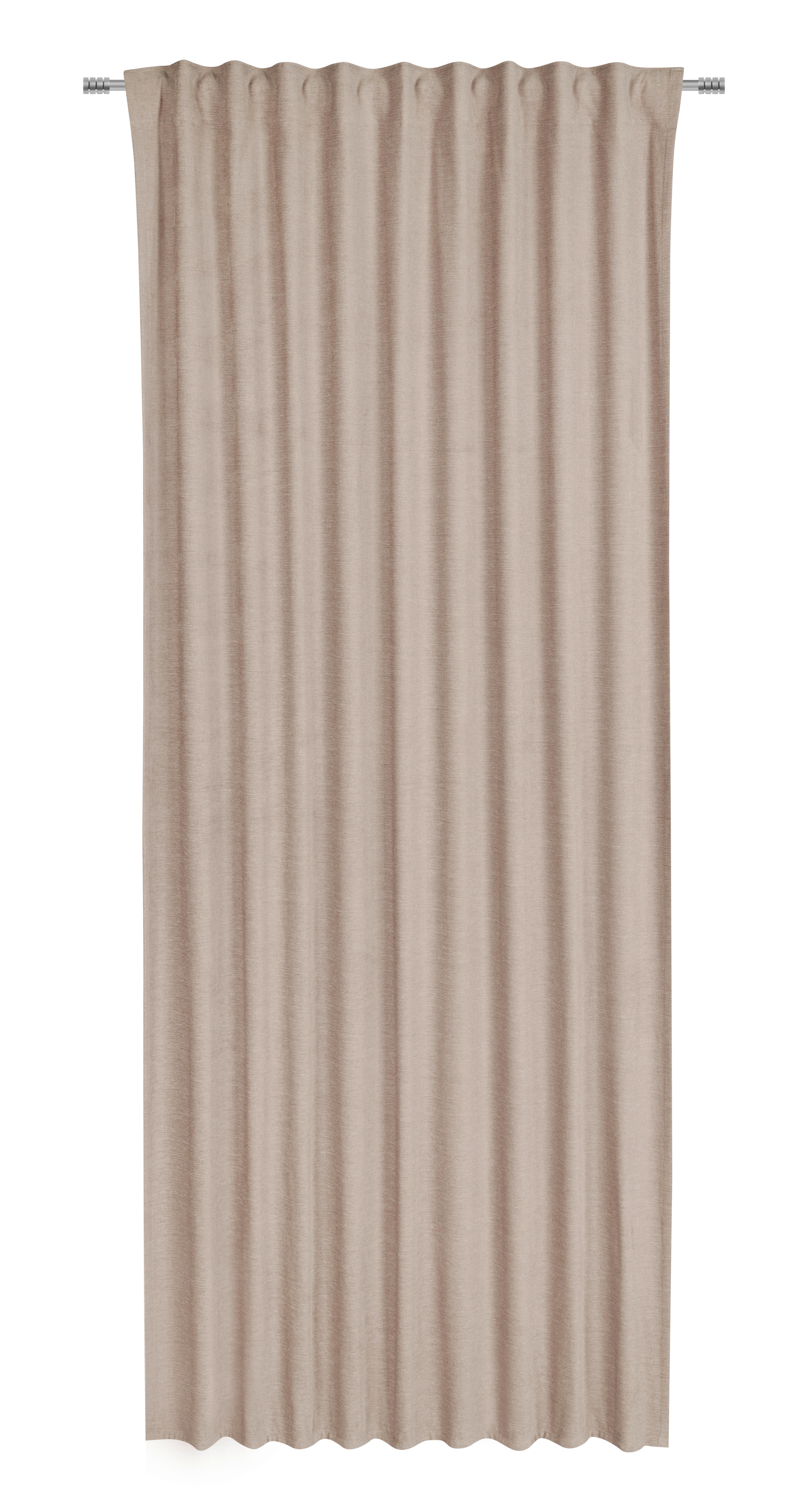 Készfüggöny Elias - bézs, Konventionell, textil (135/245cm) - Premium Living