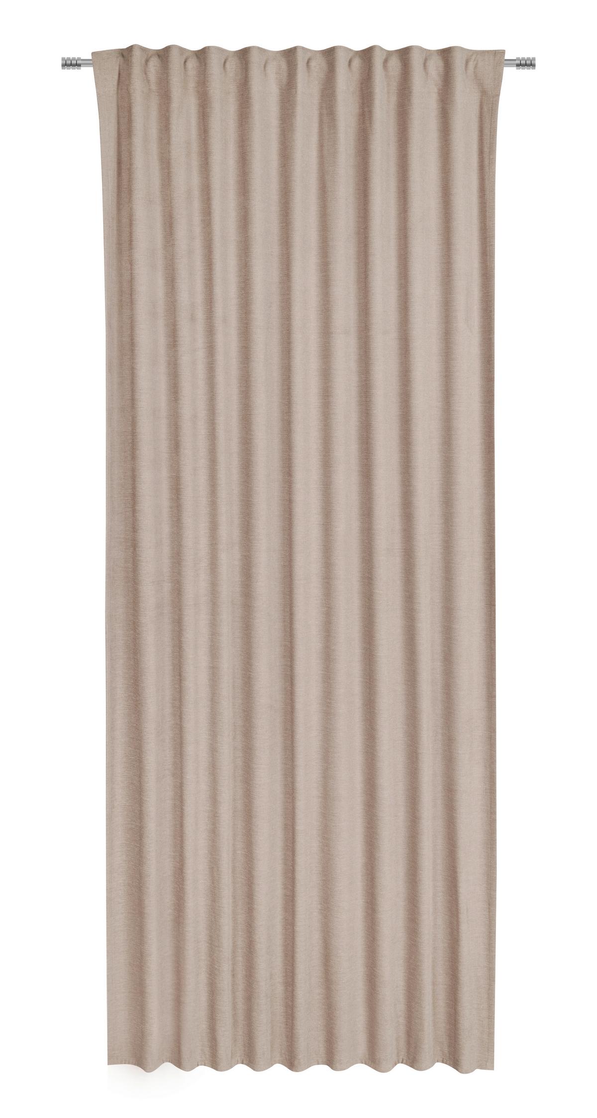 Készfüggöny Elias - bézs, Konventionell, textil (135/245cm) - Premium Living