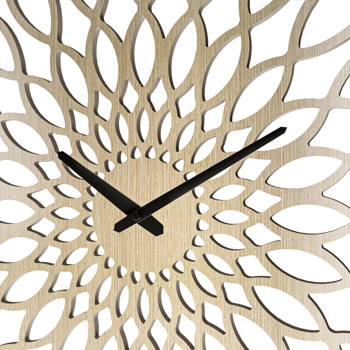 ZEGAR ŚCIENNY 19629 - kolor naturalny, Basics, drewno (60cm)