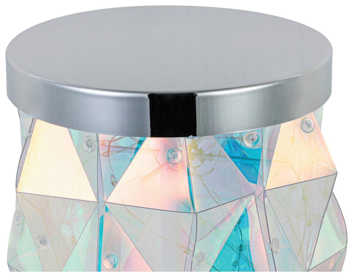 Stoječa Led-svetilka Gloria - barve kroma/prosojno, Moderno, umetna masa (17/97,5cm) - Mömax