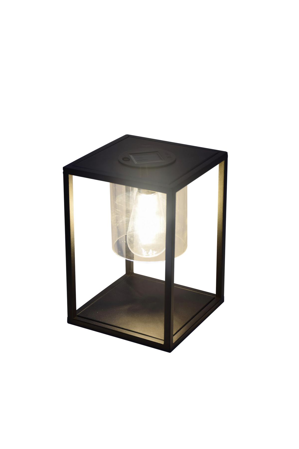 Lampă solară KAST - negru, Modern, plastic/metal (18cm) - Modern Living