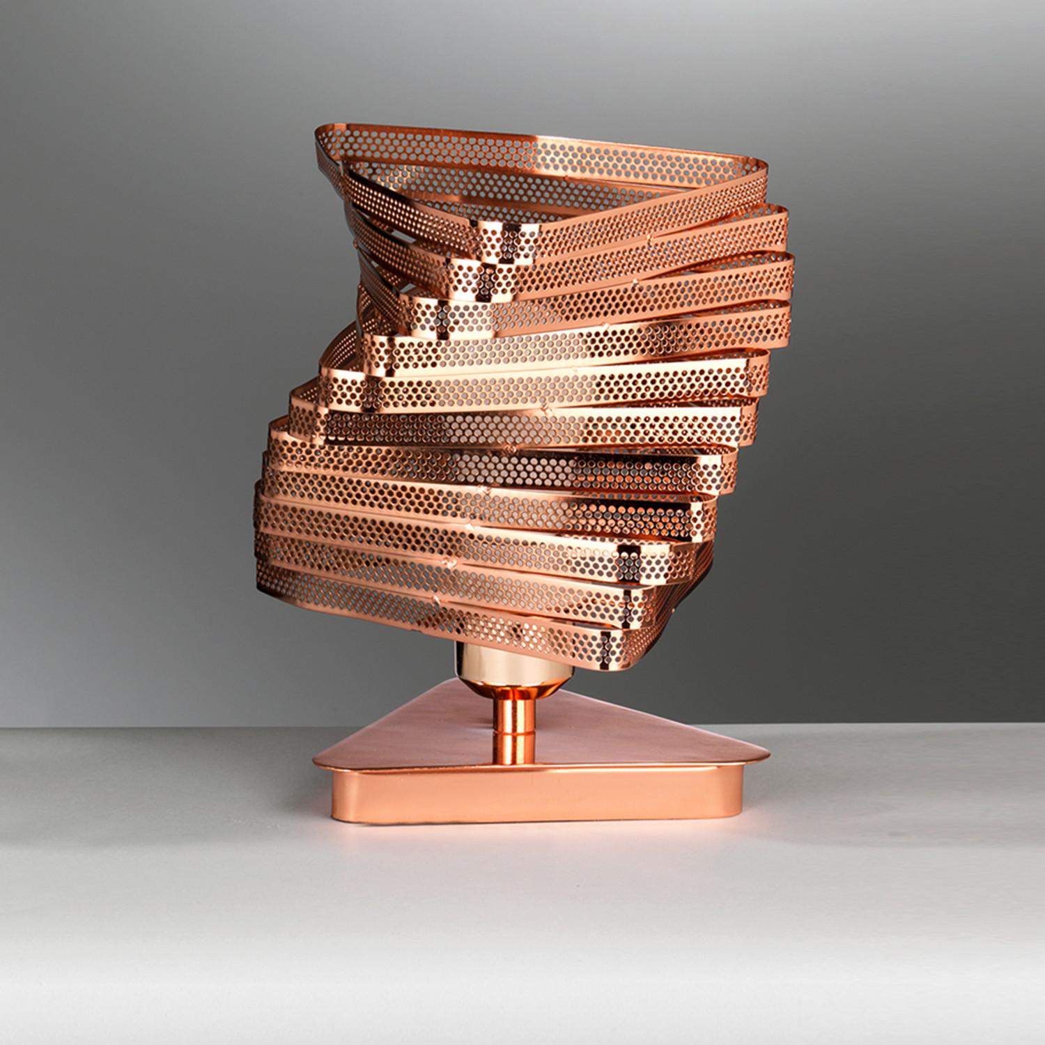 Nachttischleuchte Rame Kupferfarben max. 22 Watt - Kupferfarben, Design, Metall (20/27cm)