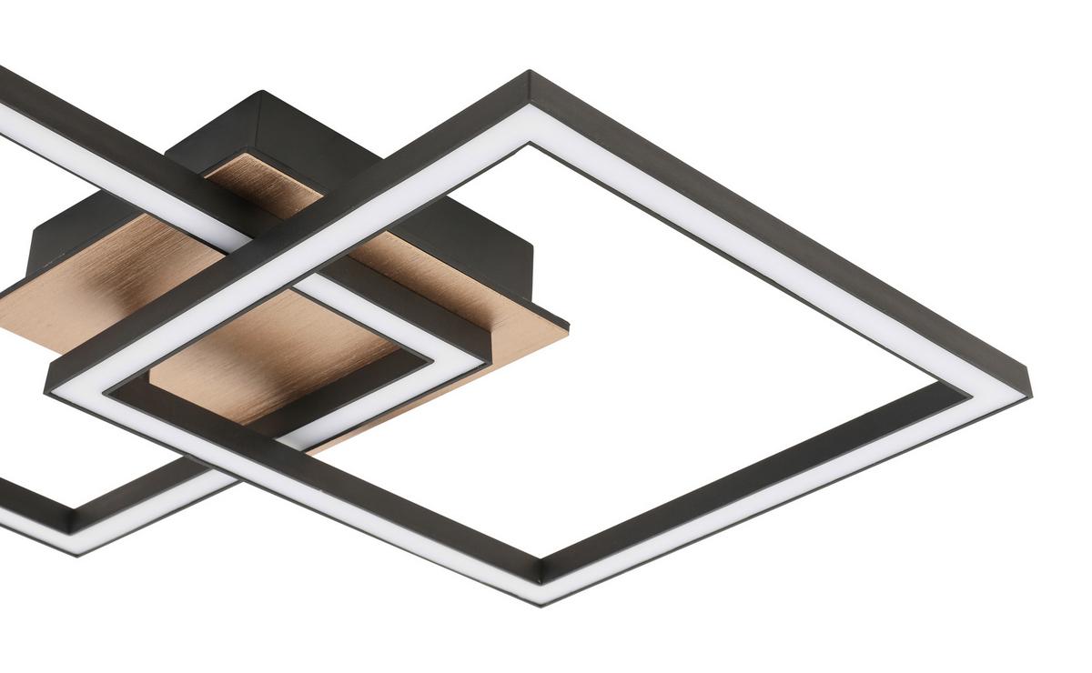 LAMPA SUFITOWA LED TURM - czarny/cappuccino, Modern, tworzywo sztuczne/metal (53/33/6,4cm) - Modern Living