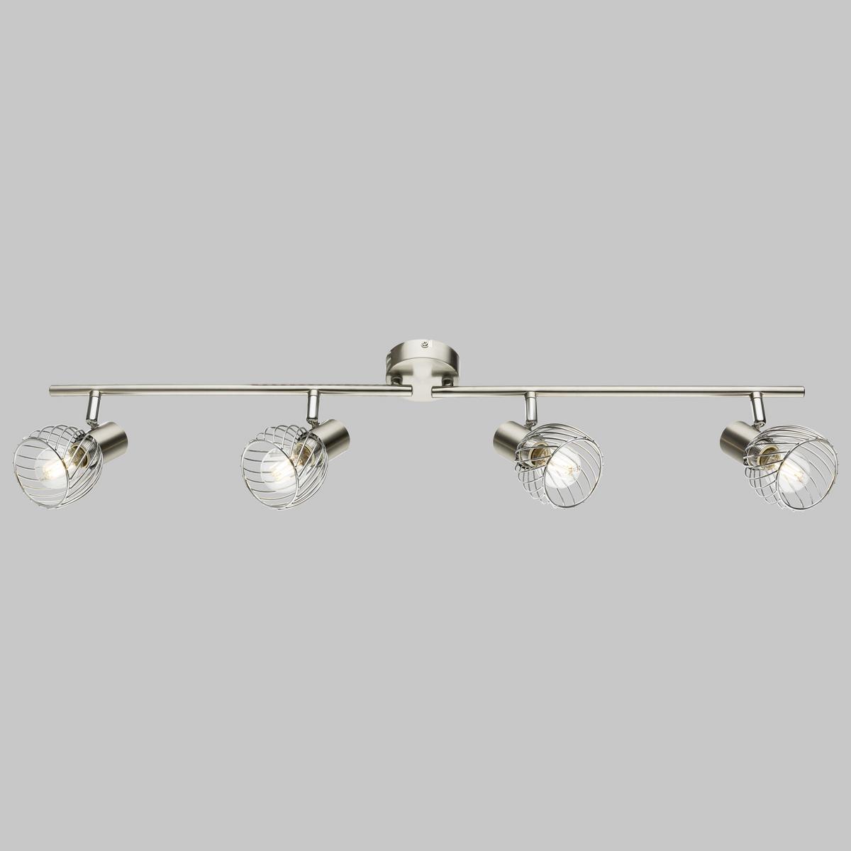 Strahler Sina max. 40 Watt - Chromfarben, Trend, Metall (80/14,5cm) - Globo