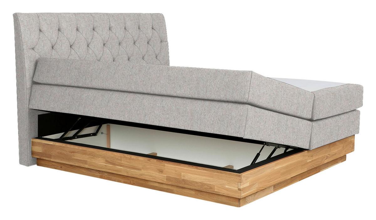 Boxspringbett Marie in Beige ca. 180x200cm - Beige, Holz/Kunststoff (180/200cm) - Zandiara