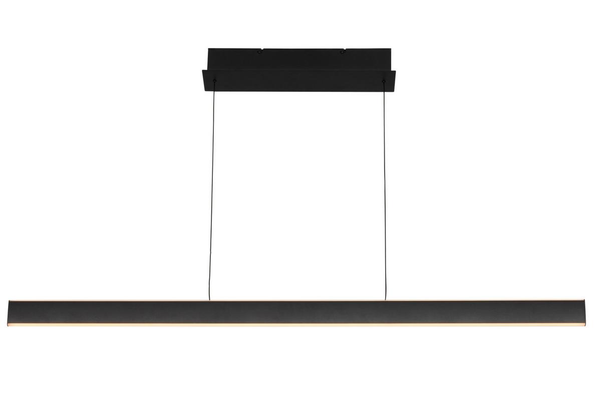 LAMPA WISZĄCA LED KENT - czarny, Design, tworzywo sztuczne/metal (118/10/170cm) - Dieter Knoll