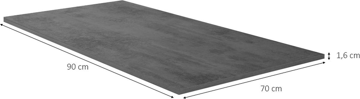 Küchenrückwand NV70 Schieferfarben - Schieferfarben, MODERN, Holzwerkstoff (90/70/1,6cm) - Nobilia