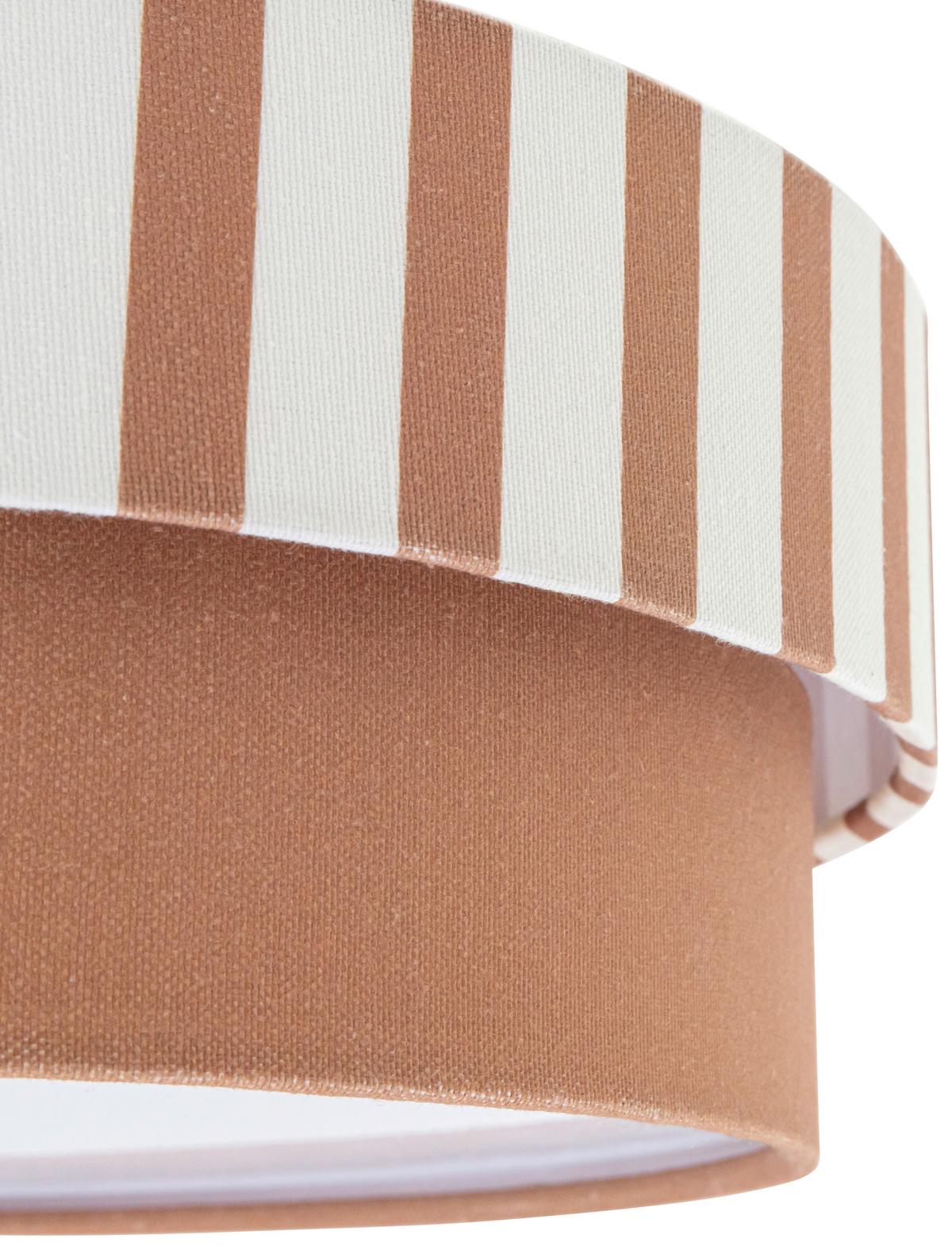 LAMPA SUFITOWA NEELE - kolor naturalny/brązowy, Modern, tworzywo sztuczne/metal (37/13cm) - Novel