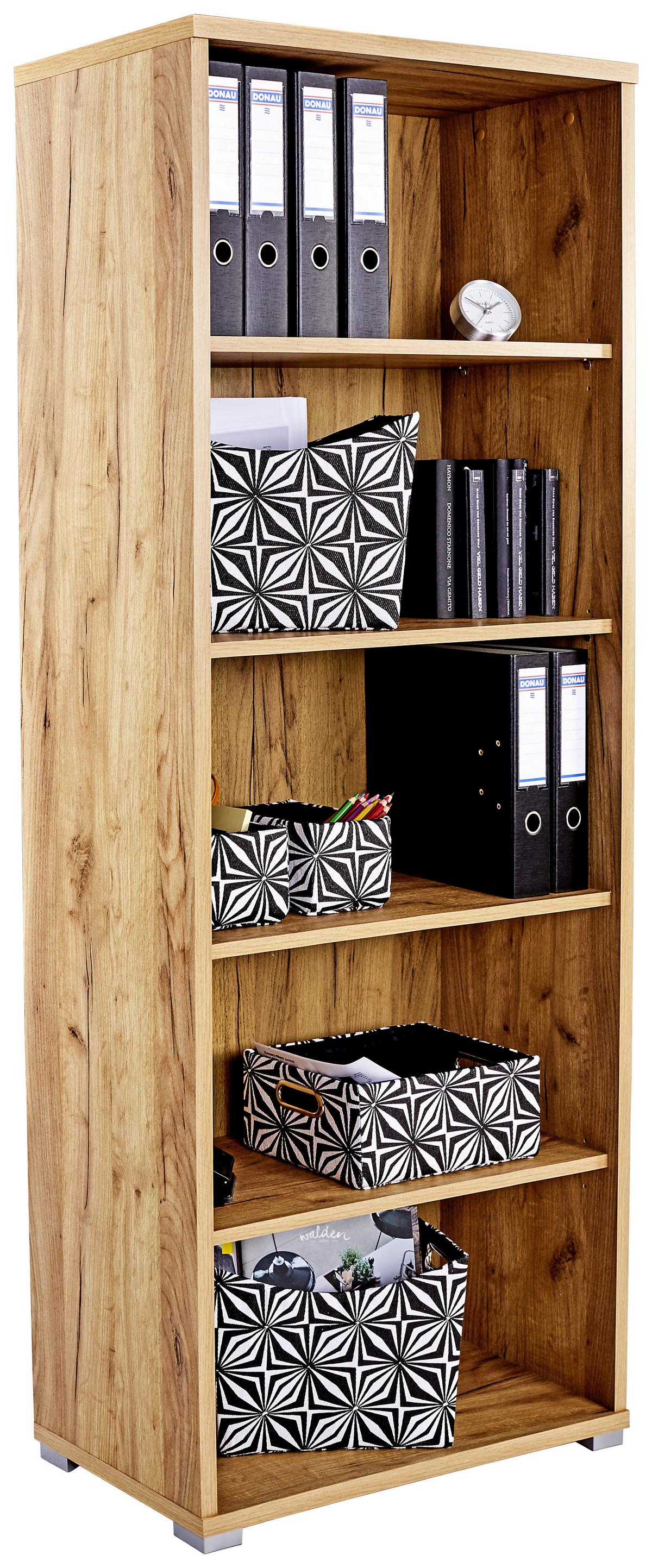 Raft pentru documente Profi - culoare lemn stejar, Modern, material pe bază de lemn (75/185/35cm) - Modern Living
