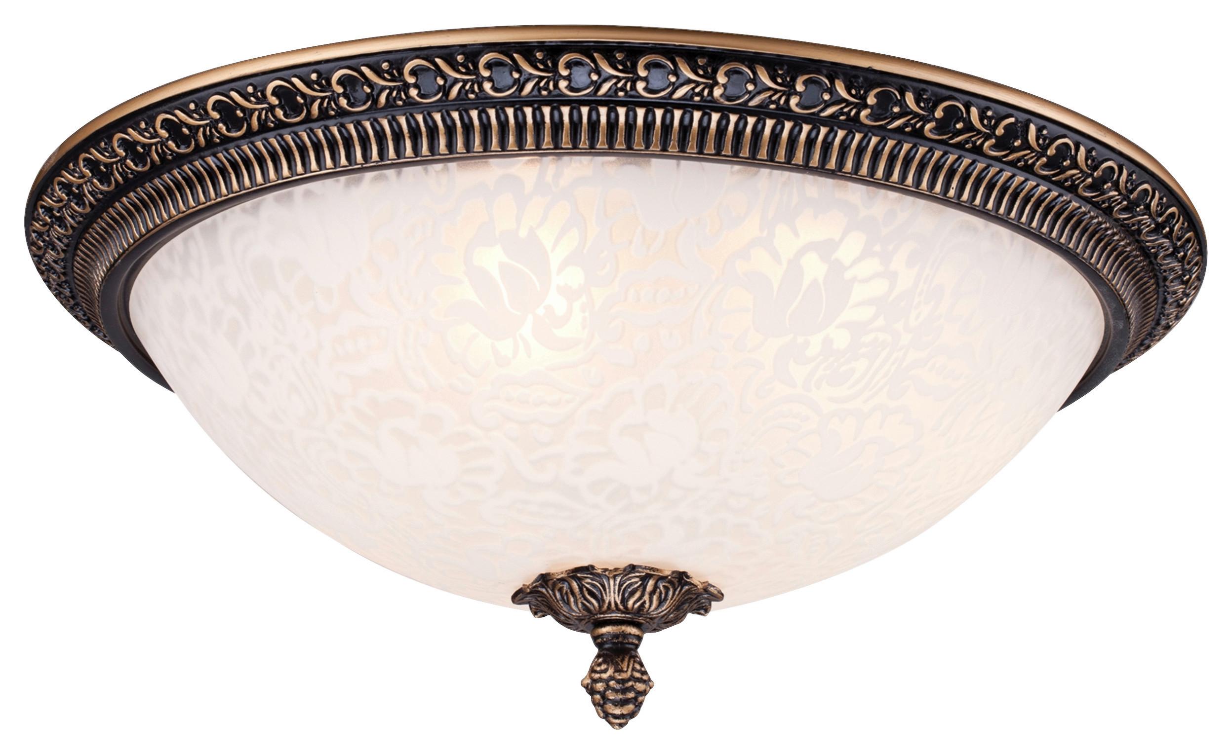 Deckenleuchte Pascal Weiß/Bronze max. 40 Watt - Bronzefarben/Weiß, Basics, Glas/Metall (37/19/37cm) - MAYTONI