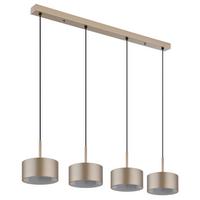LAMPA WISZĄCA LED 56964-4H RAYMOND - czarny/biały, Design, tworzywo sztuczne/metal (86/15/150cm) - Globo