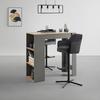 BARPALL VALLETTA - svart/antracit, Klassisk, metall/textil (57/92-119/52cm) - Premium Living