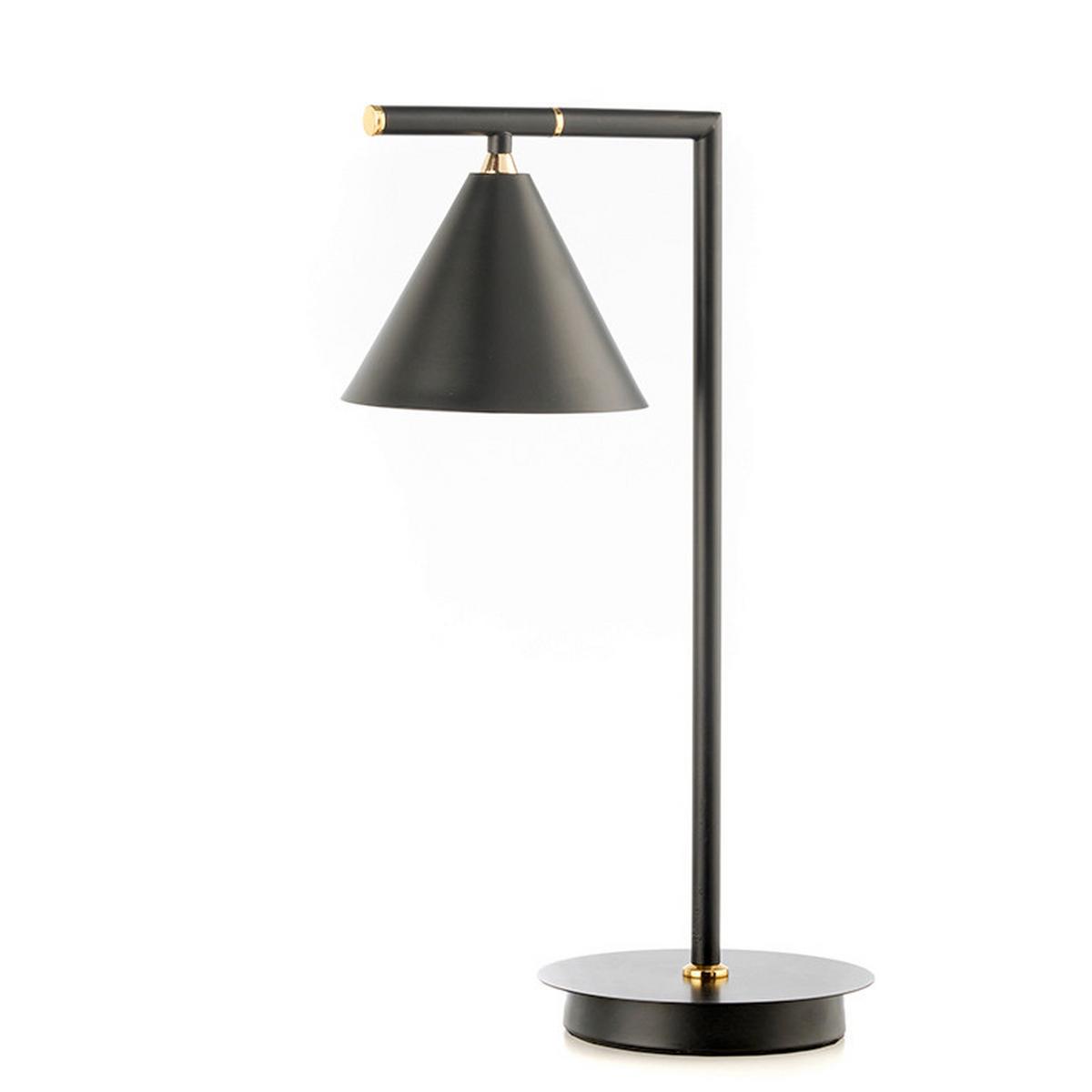 Tischleuchte Taka Schwarz max. 22 Watt - Schwarz, Design, Metall (21/21/45cm)