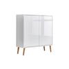Kommode Mailand Typ 4 Weiß - Weiß Hochglanz/Weiß, MODERN, Holz/Holzwerkstoff (79/86/33cm) - MID.YOU