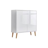 Kommode Mailand Typ 4 Weiß - Weiß Hochglanz/Weiß, MODERN, Holz/Holzwerkstoff (79/86/33cm) - MID.YOU