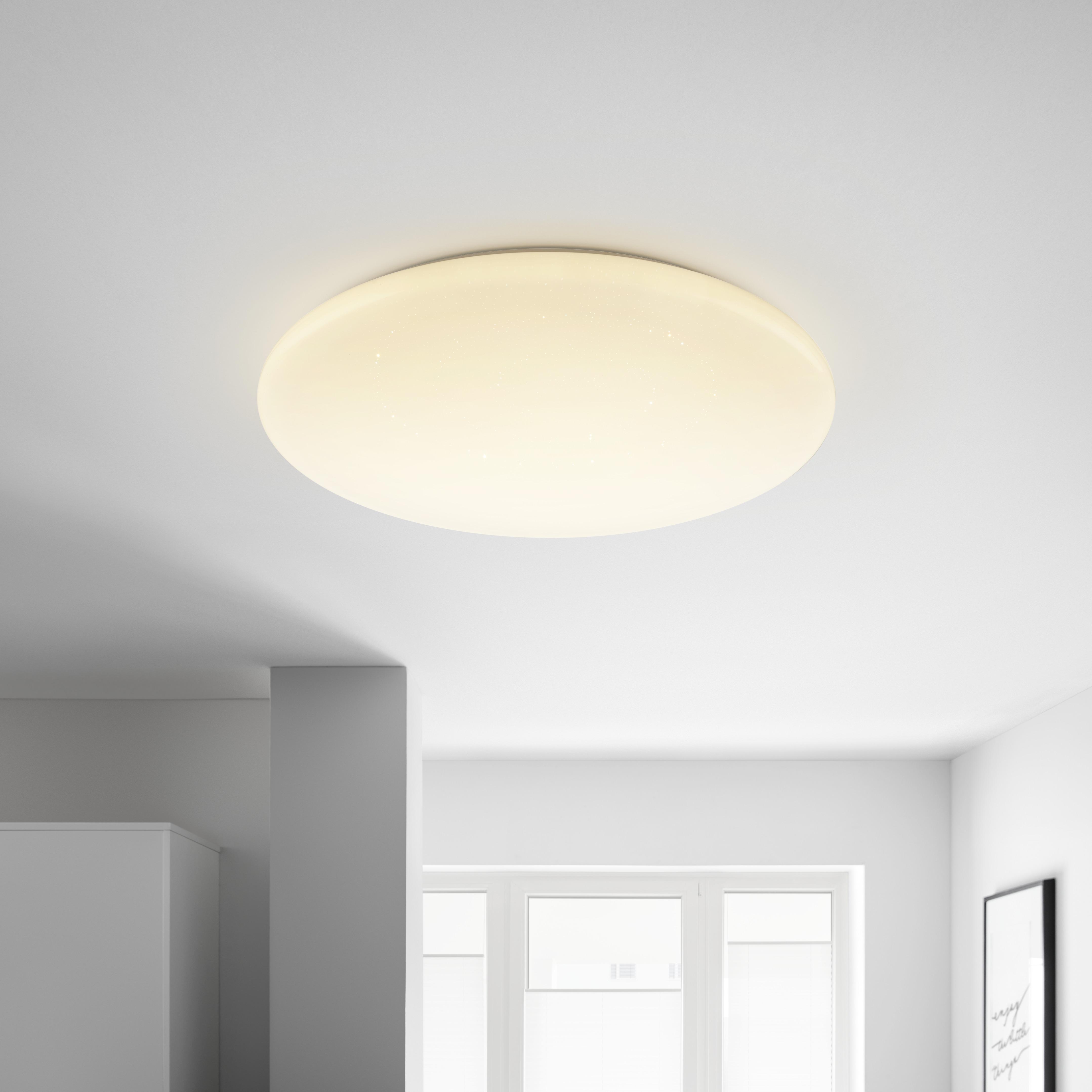 Led Mennyezeti Lámpa Bezzi 76cm - fehér, Konventionell, műanyag/fém (76/12cm) - Best Price