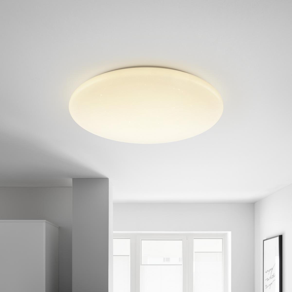 Led Mennyezeti Lámpa Bezzi 76cm - fehér, Konventionell, műanyag/fém (76/12cm) - Best Price
