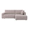 Kutna Garnitura Gia - svijetlo siva/crna, Moderno, tekstil/drvo (261/94/197cm) - Bessagi Home