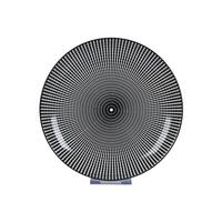 Dessertteller Shiva Schwarz/Weiß - Schwarz/Weiß, LIFESTYLE, Keramik (20,4/2,5cm) - Mömax