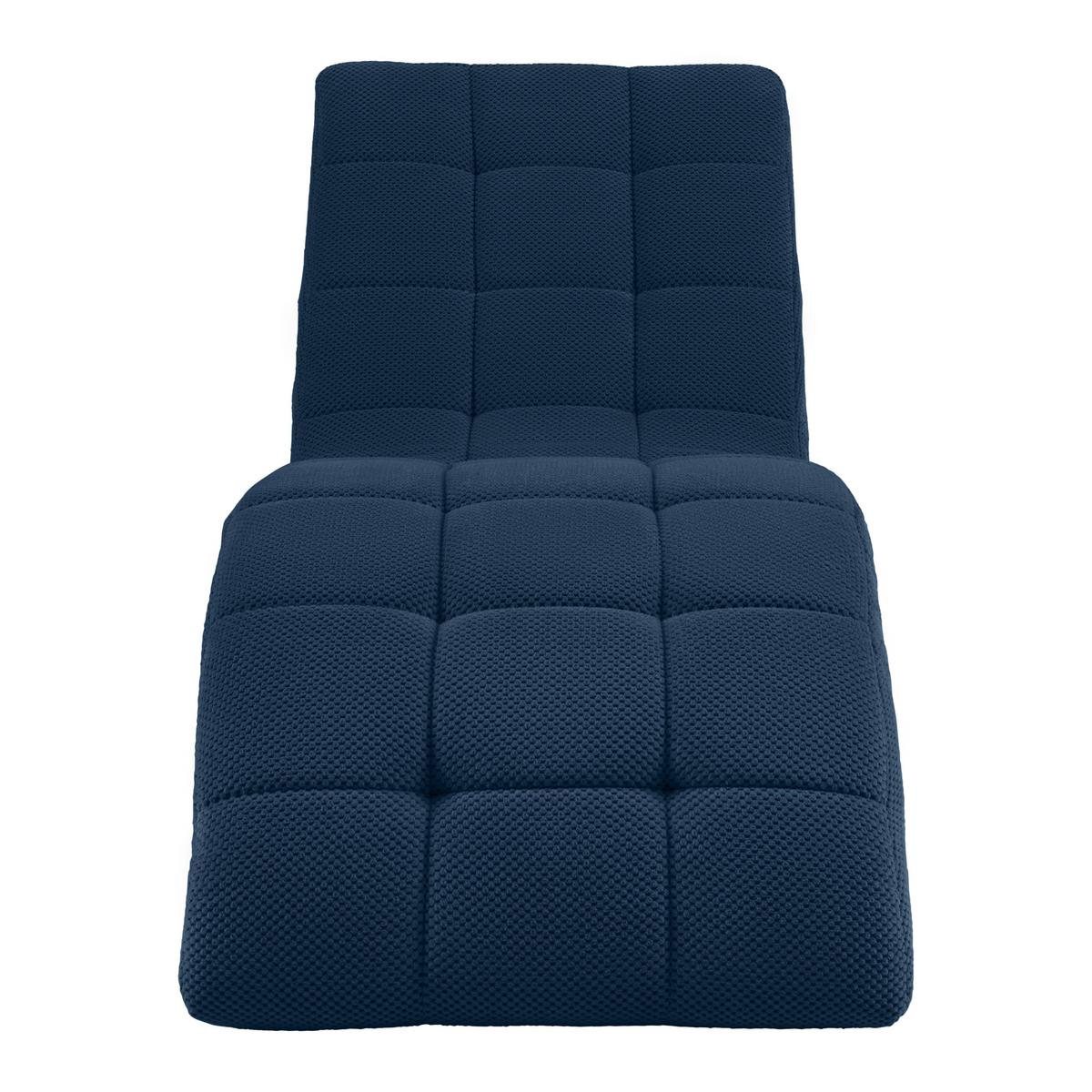 Fotoliu sezlong de relaxare LAGUNA - albastru închis, Modern, textil (68/80/167cm) - Mömax