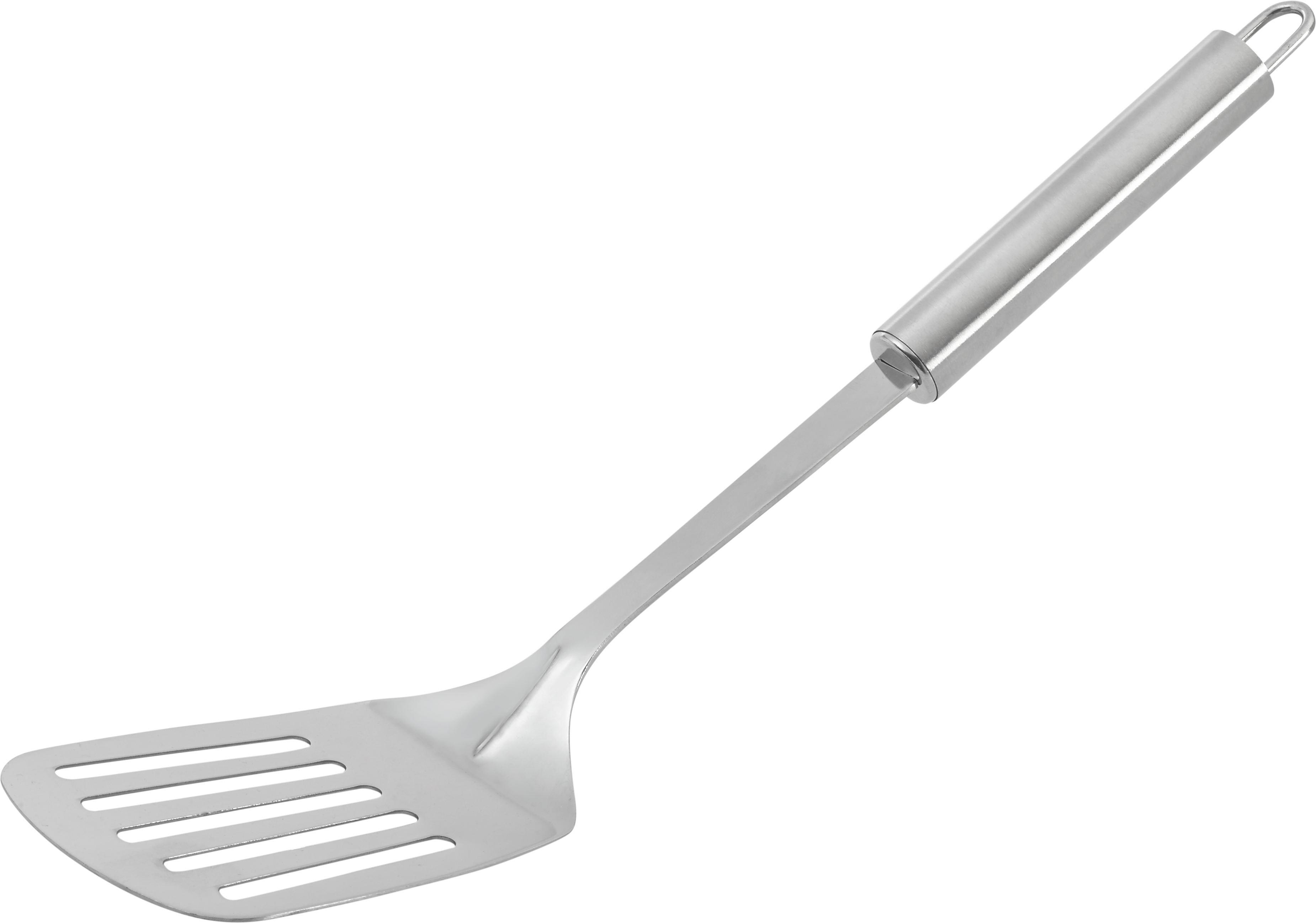 Pfannenwender Dani Edelstahlfarben - Edelstahlfarben, Metall (33cm) - Mömax modern living