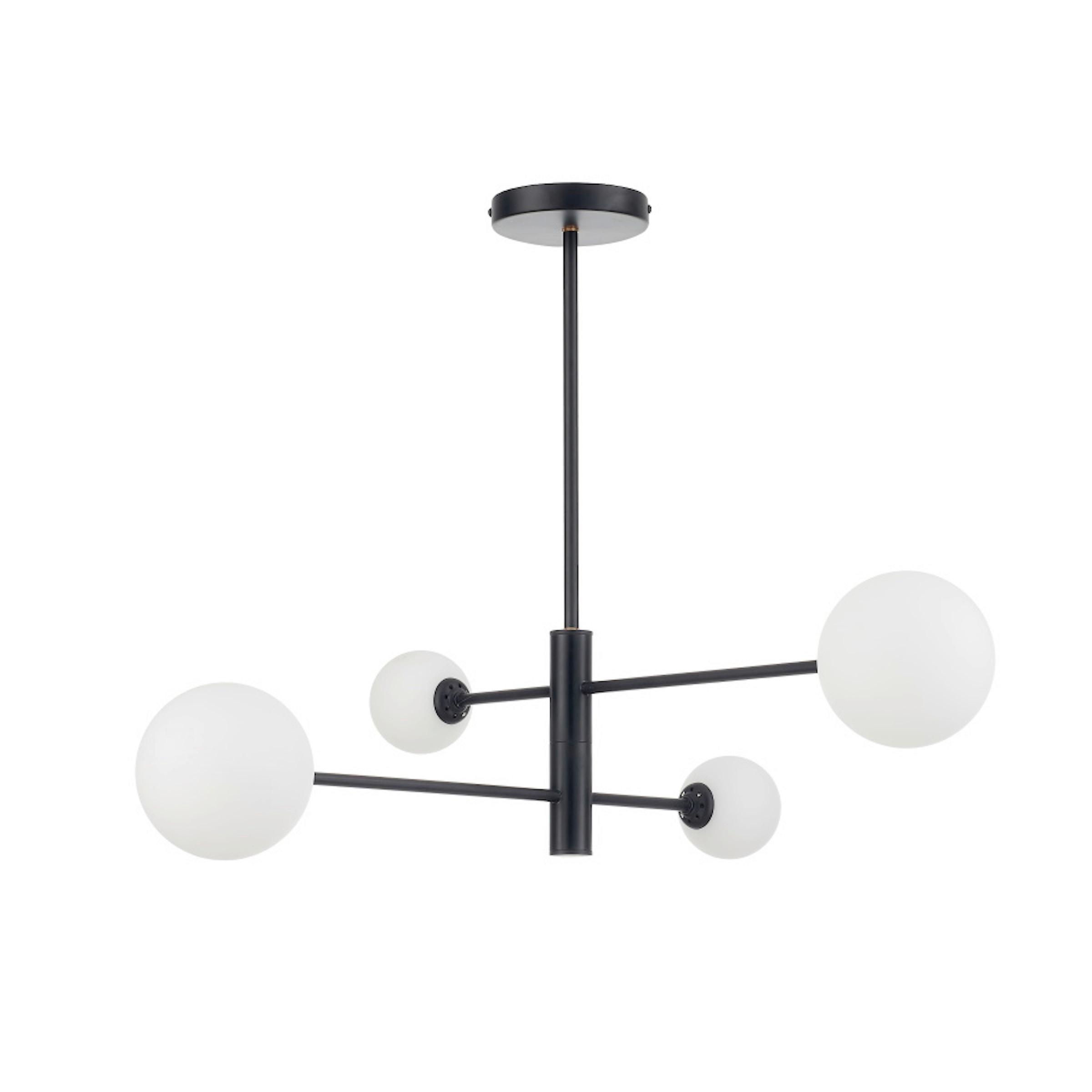 Hängeleuchte Dorado max. 40 Watt - Schwarz, KONVENTIONELL, Metall (87/87/49.5cm)