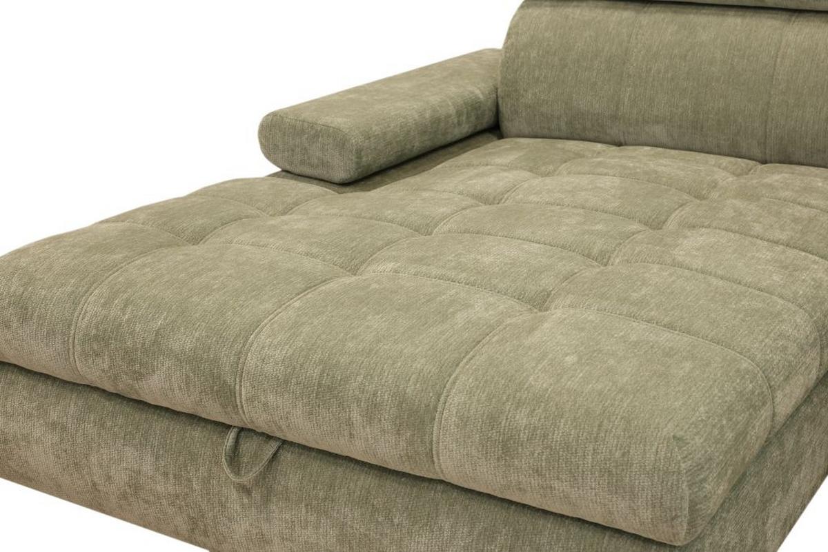 Kutna Garnitura Vegas - zelena/crna, Design, drvo/tekstil (173/294cm) - Modern Living