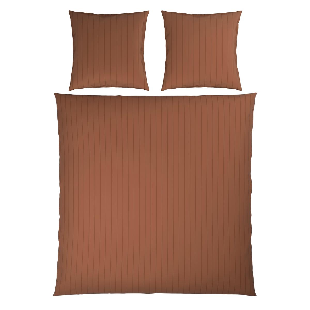 Bettwäsche Dobby Streif XXL Mokka ca. 200x200cm - Mokka, Textil (200/200cm) - Mömax