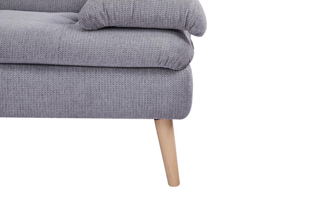 Zofa Armano, Posteljna Funkcija, Siva - siva/naravne barve, Basics, tekstil/les (190/83/87cm) - P & B