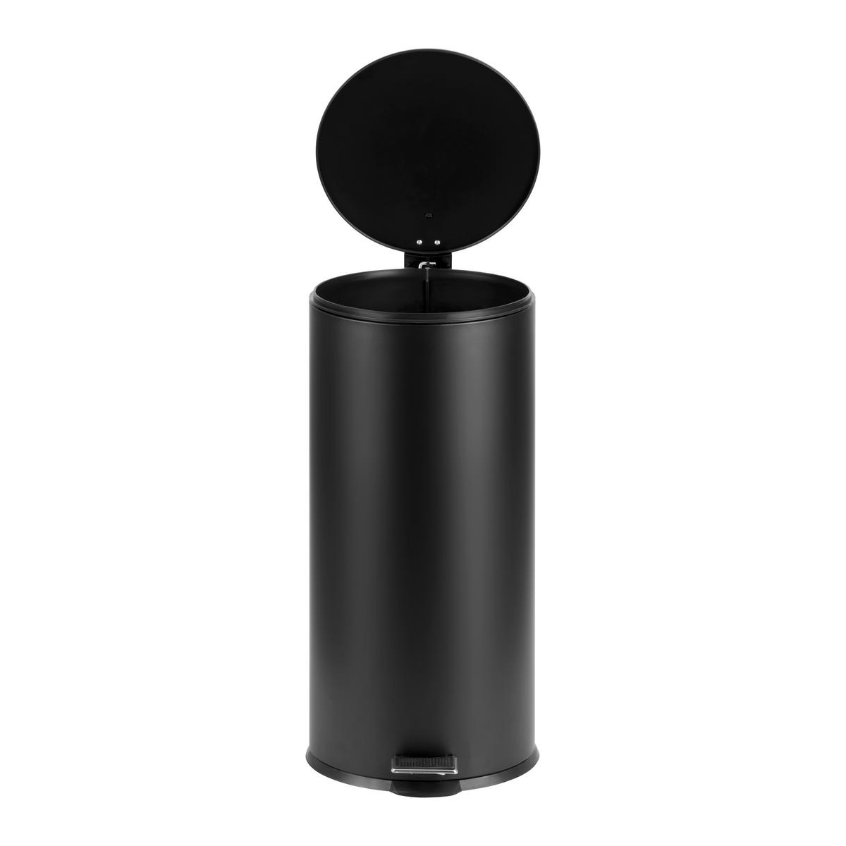 Treteimer Samuel Schwarz Ca. 30 L - črna, Moderno, kovina/umetna masa (29,5/63,5cm) - Mömax