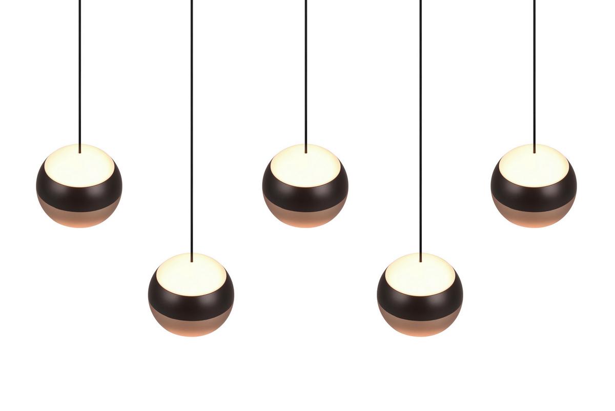 LAMPA WISZĄCA LED 344410532 ORBIT - czarny, Design, metal (100/10,5/200cm)