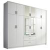 Ormar S Klasičnim Vratima Hildesheim - bijela/prozirno, Design, staklo/drvni materijal (275/231/56cm) - Modern Living