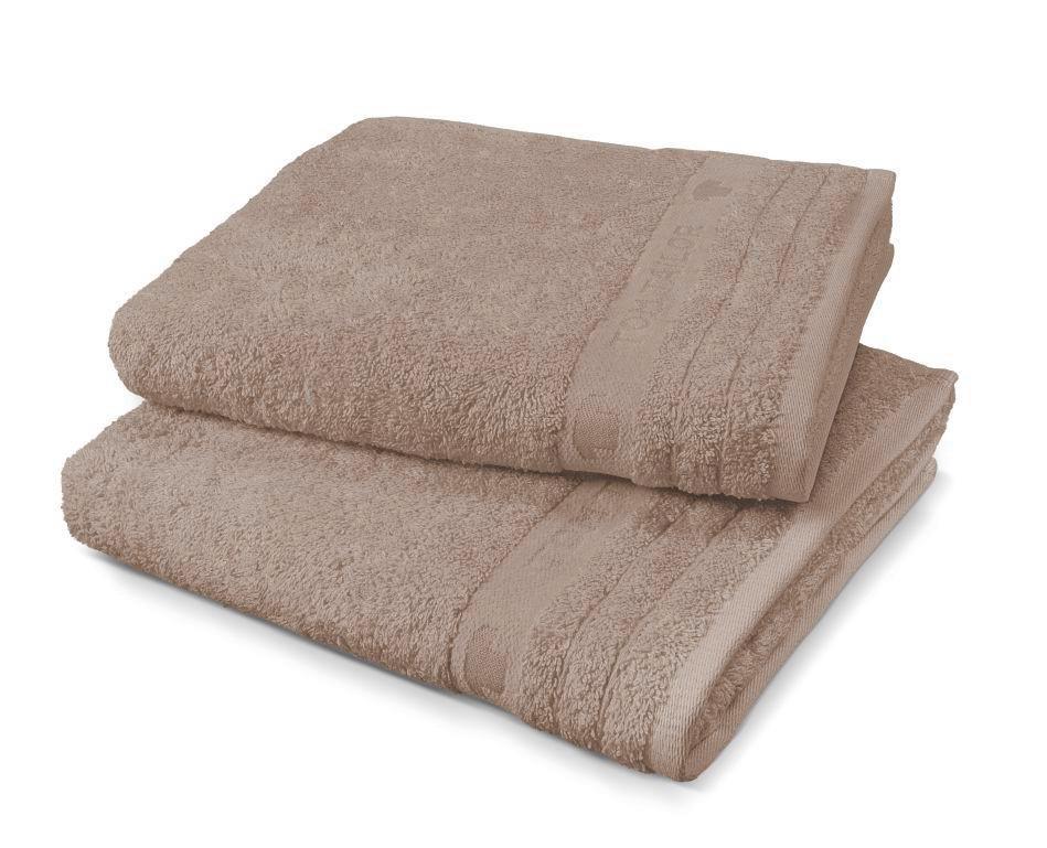 ZESTAW RĘCZNIKÓW FROTTE 100114 - taupe, Basics, tkanina - Tom Tailor