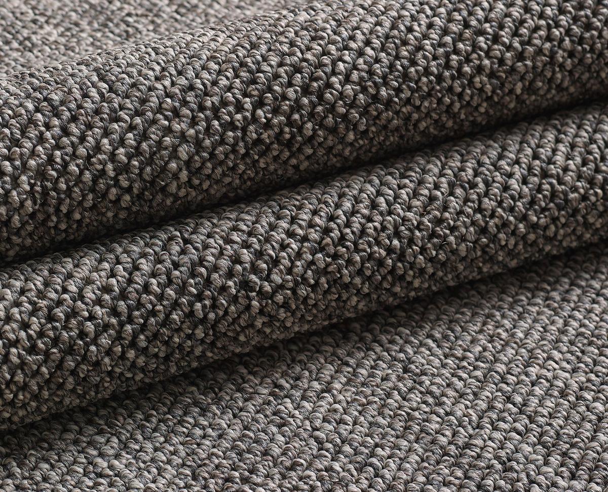 Webteppich Loom Grau Ø ca. 120cm - Grau, Basics, Textil (120cm) - Novel