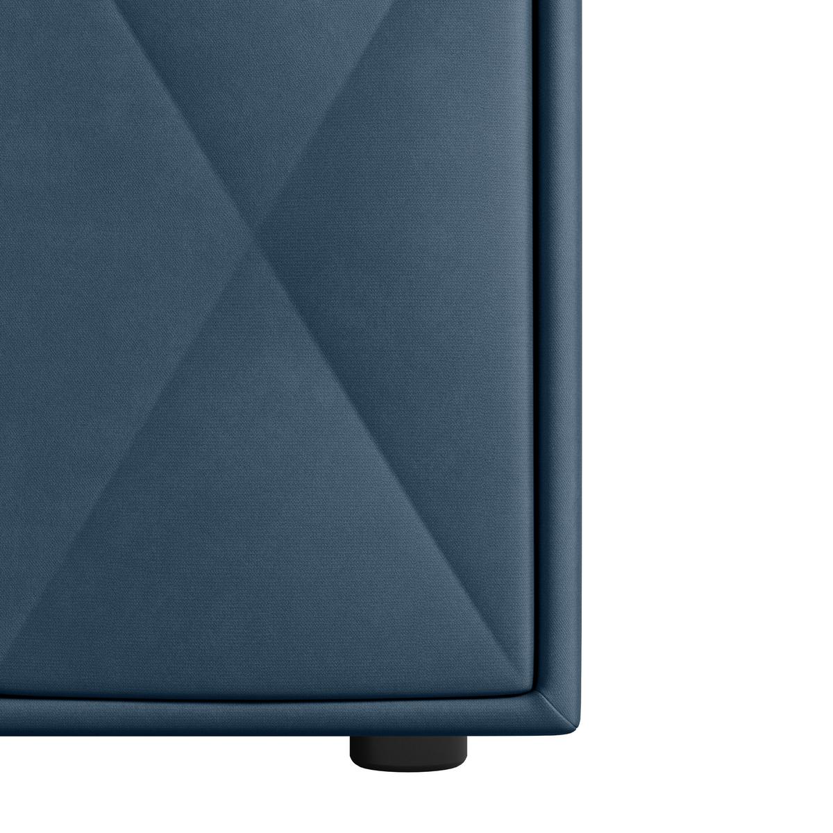 Boxspringbett Porto ca. 180x200 cm Blau - Blau, MODERN, Holz/Kunststoff (180/200cm) - MID.YOU