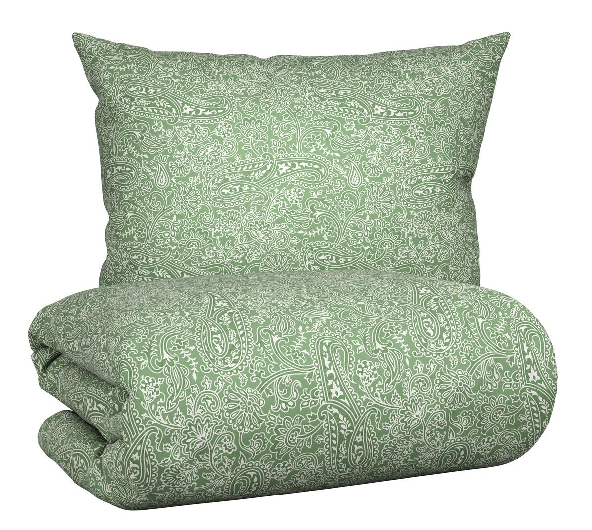 Ágyneműhuzat-garnitúra Layla - zöld, Konventionell, textil (140/200cm) - Modern Living